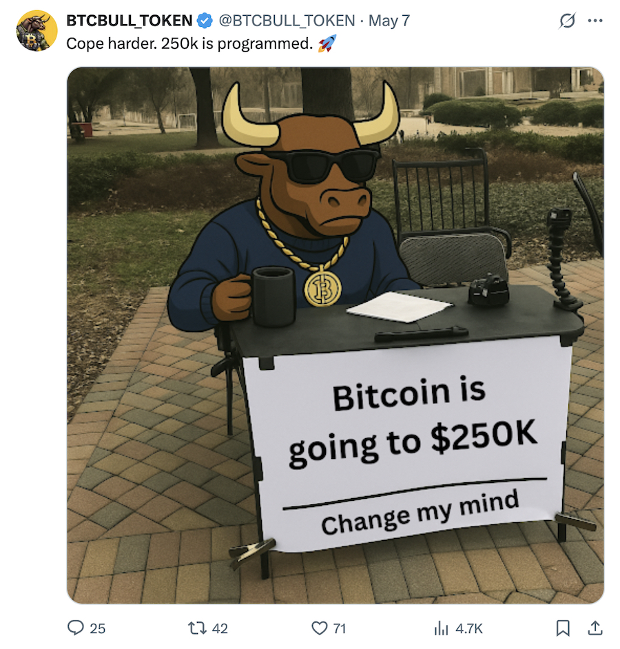 BTC Bull Token championing $BTC